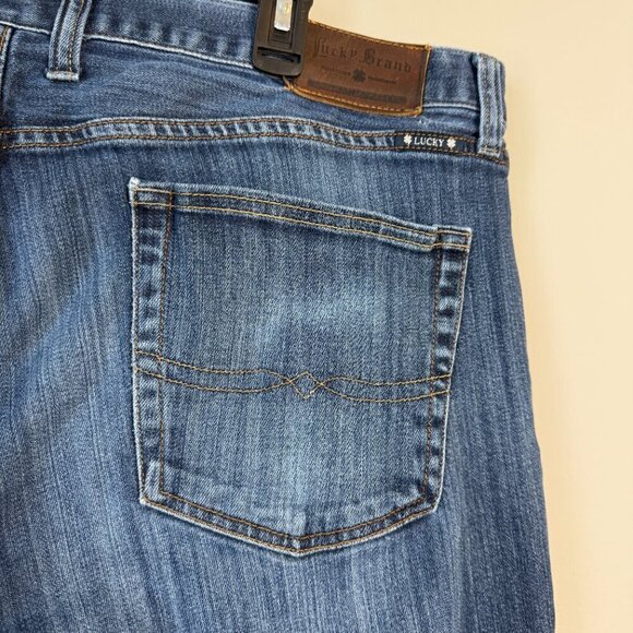 Lucky Brand 361 Vintage Straight Leg Denim Jeans Mens 40x32 Blue Stretch Classic - Picture 9 of 12